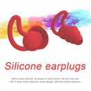 Silicone Ear Plugs Sound Insulation Anti Noise Sleeping Earplugs (Red) Newly