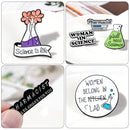 Chemical Beaker Chemistry Badge Cute Lapel Pin Brooches Badges Enamel Pin