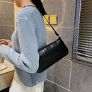 Alligator Pattern Party Wristlet Clutch PU Underarm Bag for Women Shoulder Purse