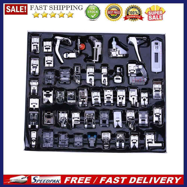 48pcs Multi-function Domestic Household Sewing Machine Presser Foot Feet