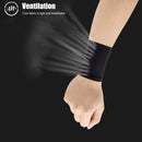 Elastic Wristband Summer Ice Silk Sport Cycling Wrist Brace (Black 8cm) Newly