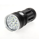 30000LM 12x CREE XM-L T6 LED Flashlight Torch 4x18650 Hunting Lamp