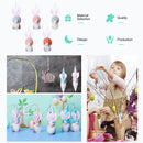 Bunny Gnome Spring Easter Swidish Tomte Dwarf Hanging Ornament 5 Pcs (2)