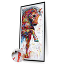 Canvas Painted Oil Paint By Numbers Painted Horse DIY Modern Bedroom Wall Art