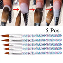 Tool Gradient Manicure Nail Extension Carving Brushes Acrylic UV Gel Nail Pen