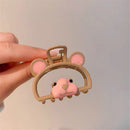 Hollow Bear Cherry Sweet Headwears Geometric Hairpins Hair Claws Hair Clips