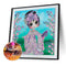 DIY Diamond Painted Kimono Girl Partial Special Rhinestone Set