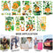 Window Clings Decals 130 Pcs St. Patricks Day Shamrock Window Static Stickers