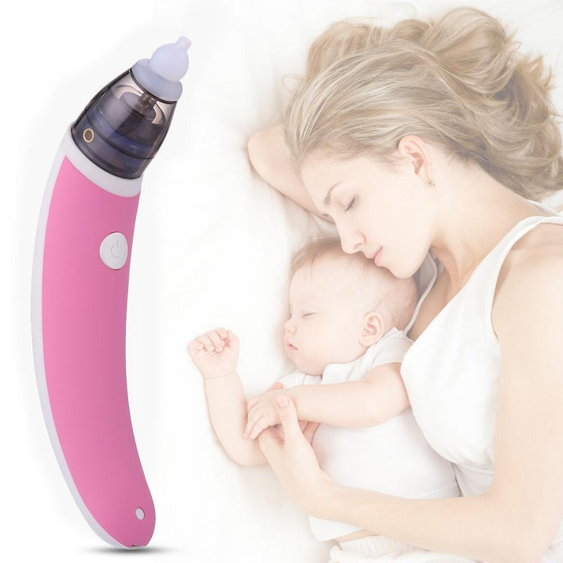 Infant Baby Electric Nasal Aspirator Sucker Nose Cleaner Protector (Pink)