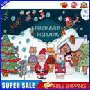 11CT Printed Full Cross Stitch DIY Christmas Hand Painting Living Room Decor Kit