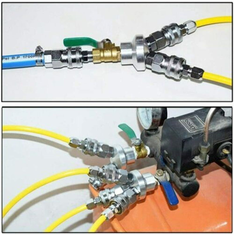 Euro 1/4''BSP Air Line Fitting Hose Pneumatic Fitting Air Compressor Connector
