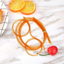 Novelty Eyeglasses Drinking Straw for Kids Birthday Party Supplies (Orange)