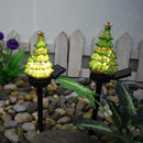 Solar Christmas Tree Yard Stake LED Light Landscape Lamp Outdoor Decoration~