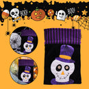Pumpkin Trick or Treat Canvas Bag Halloween Cloth Candy Sack Kids Drawstring Bag