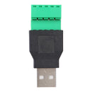 USB2.0 Type-A Male to 5pin Screw Terminal Apdater Connector
