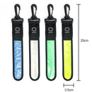 LED Light Reflective Belt Strap Outdoor Cycling Hanging Pendants (White) Newly