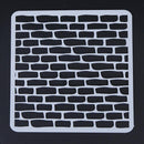 Handmade DIY Coffee Stencils Template Strew Pad Duster Spray(18 Bricks)