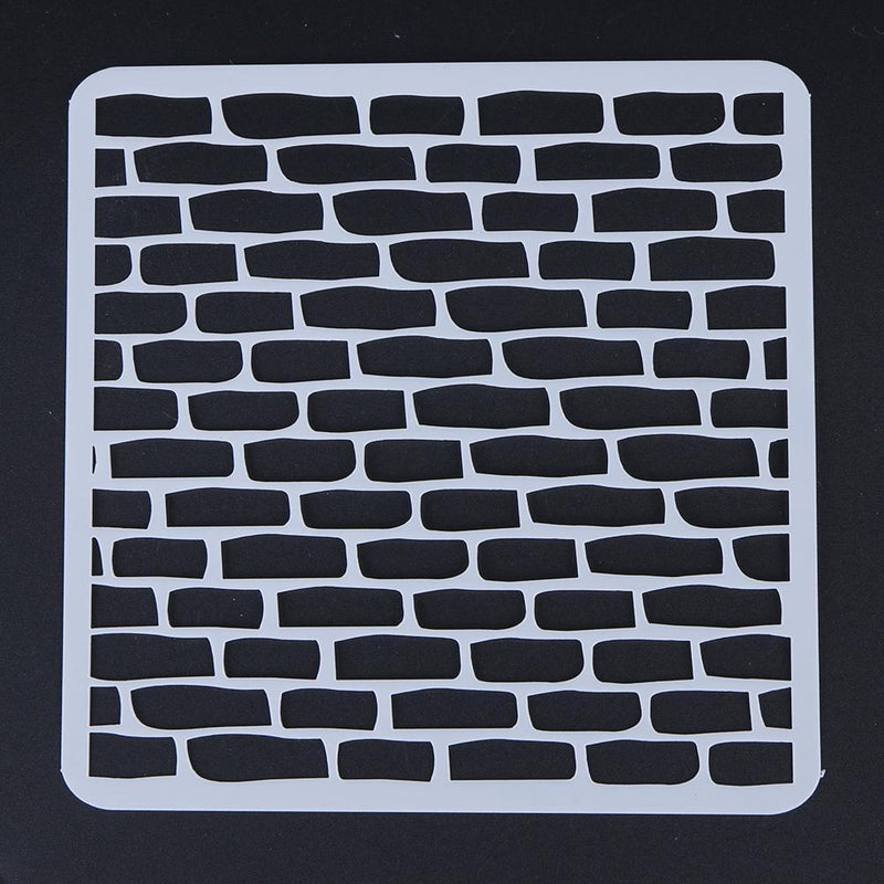 Handmade DIY Coffee Stencils Template Strew Pad Duster Spray(18 Bricks)