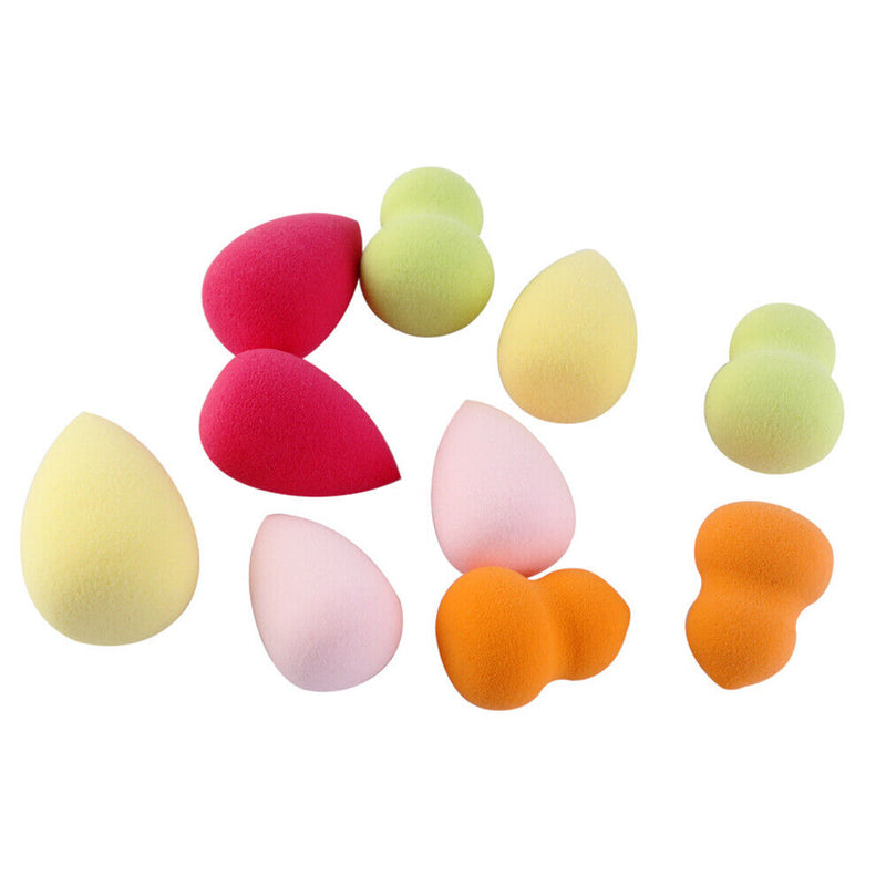 10pcs Mini Non-Latex Makeup Sponge Eggs Cosmetic Powder Smooth Puff Beauty Tools