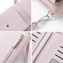 Handbags PU Leather Clutch Shoulder Bag Long Strap Crossbody Messenger Bag