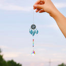 2pcs Crystal Wind Chimes Diamond Hanging Light Catcher Home Decor (ZH006)