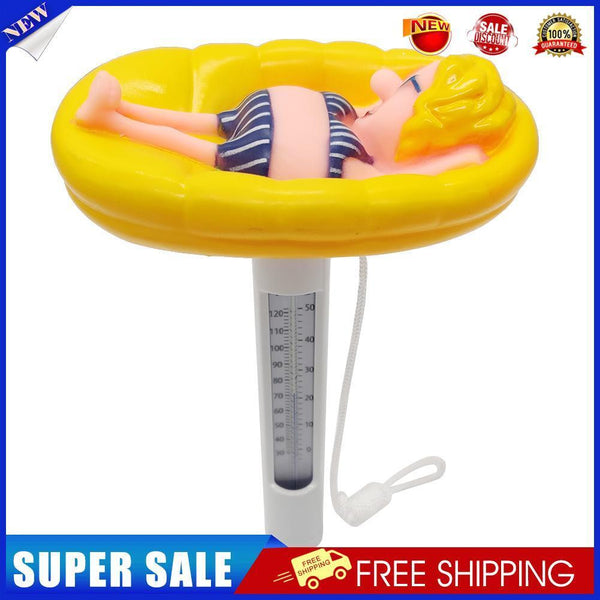 Portrait Water Temperature Meter Swimming Pool Floating Thermometer (Girl)