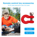 8pcs for 1/24 Axial SCX24 RC Crawler Car Metal Bumper D-ring Tow Hooks Red