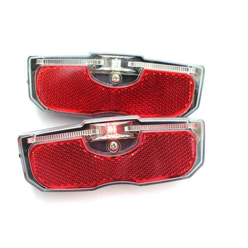 Bicycle Rear Reflector Tail Light For Luggage Rack Alloy Battery NO Q5K5
