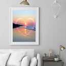 DIY Full Drill Needlework Love Sunset Cross Stitch Embroidery Diamond Painting