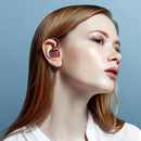 Waterproof Hanging Headphones Bluetooth-compatible Wireless Headset (Red) Newly