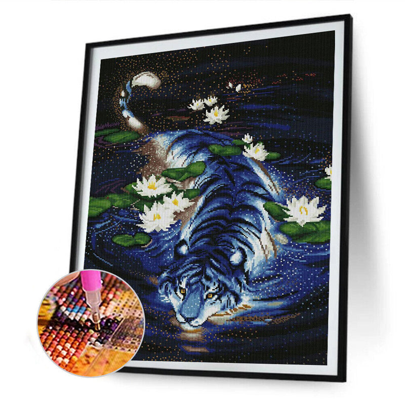 5D Diamond Painting Kit Animals Full Round Drill DIY Rhinestone Picture Hom