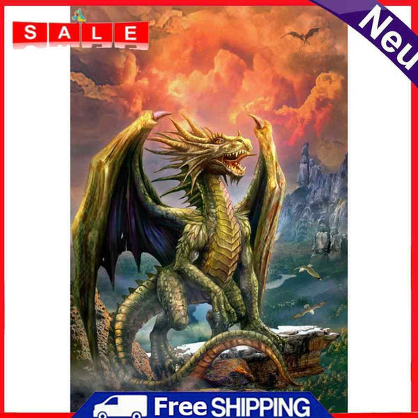 Full Round Diamond Painting Charizard DIY Handmade Room Decor Art Craft Gifts