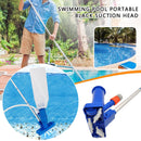 Pool Vacuum Head with Brush Bag Pole for Swimming Pool Spa Pond Fountain Bl