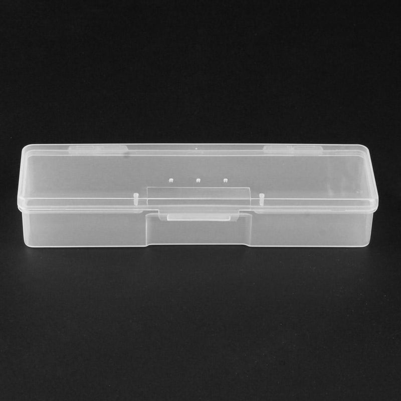 Plastic Nail Art Accessories Storage Box Translucent Decor Organizer Case