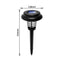 Solar Mosquito Killer LED Lamp Garden Lawn Pest Bug Zapper Light (A 600mAh)