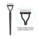 Eyelash Separator Comb with Steel Teeth Foldable Lash Separator Brush (01) Newly