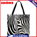 Springlinges Zebra Printed Shopping Bag, Large Handbag