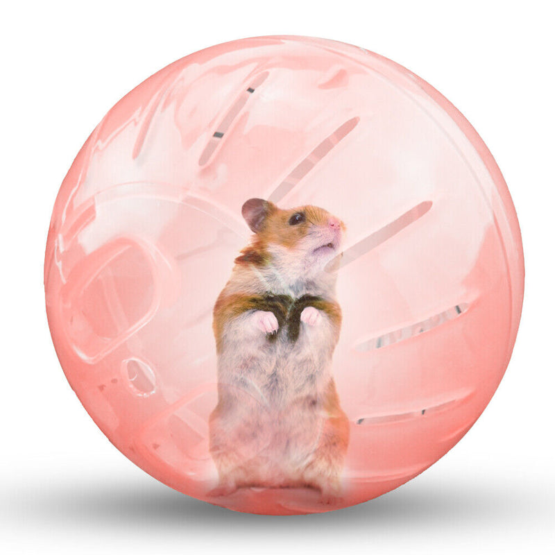 Pet Mini Jogging Ball Hamster Exercise Plastic Clear Trot Ball Toys (Red) Newly
