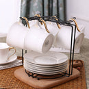 Tea Cups Display Stand Cups Holder Stainless Steel Drying Rack for Cups Dishes