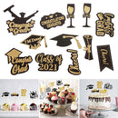 Party Bachelor Cap Graduation Cake Topper Cake Decorations Cupcake Toppers