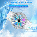 #A RGB Semiconductor Mobile Phone Cooling Fan Cell Phone Game Cooler System Hold