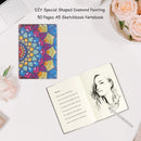 DIY Special Shaped Diamond Painting Colorful 50 Pages A5 Cross Stitch Sketc