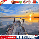 Sunset Oil Painting By Numbers Kit Acrylic Paints On Canvas Art Pictures