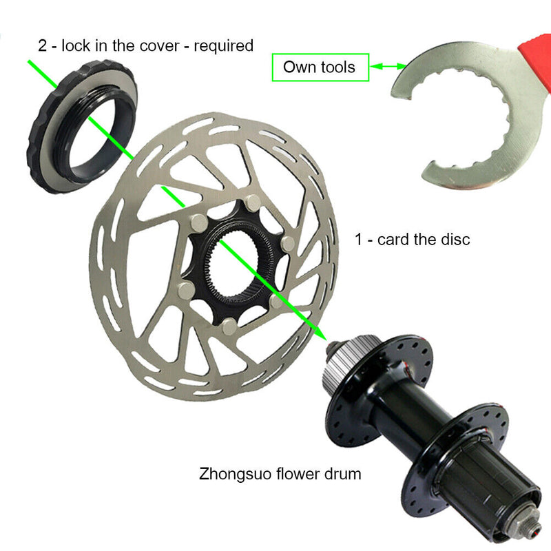 Mi Xim MTB Road Bike Rotor Bicycle Centerlock Disc Brake Rotors (160mm)