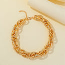 Big Chain Choker Scrub Metal Female Exaggerated Necklace Collar Chain Jewelry