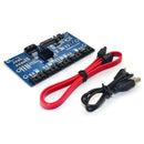 SATA Expansion Card 1 to 5 Port SATA3.0 Motherboard 6Gbps Riser Card Hub Adapter