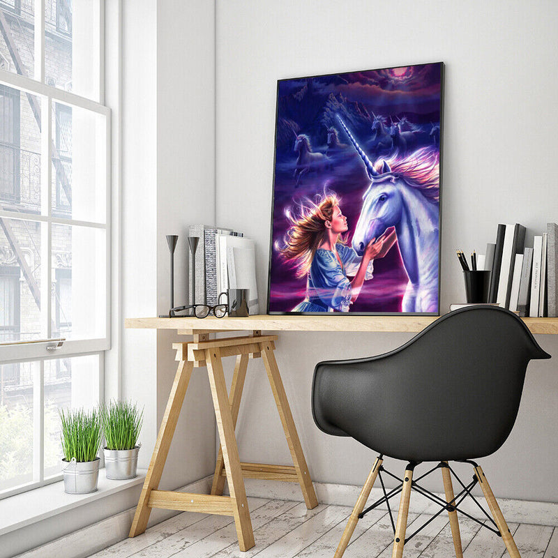 Painting By Numbers DIY Beauty Horse Canvas Oil Art Picture Kit Home Wall Decor
