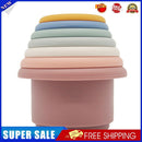 7pcs Montessori Silicone Stacking Cups Baby Early Education Puzzle Toys (1)