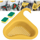 Sink Strainer Colander Drain Basket 1 Sink Drying Shelf Rack & 2 Sponges Newly