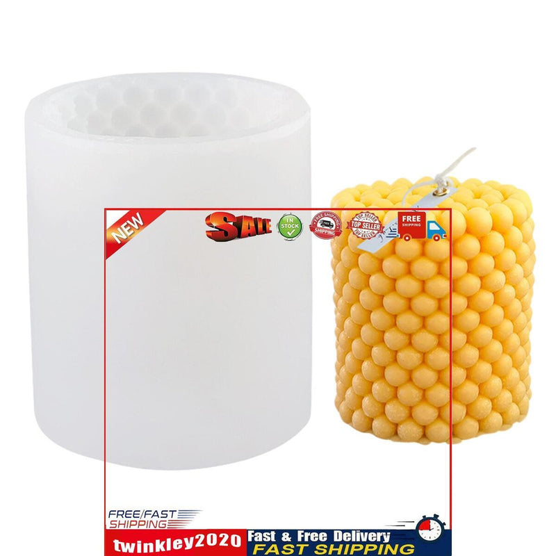 Silicone Mold - DIY Scented Soap Candle Mould - Cylinder (B Short LZ-204) Newly